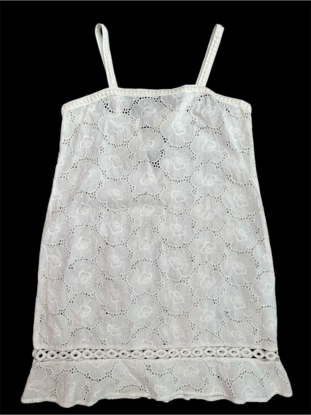 Bindu White Eyelet Dress Size M